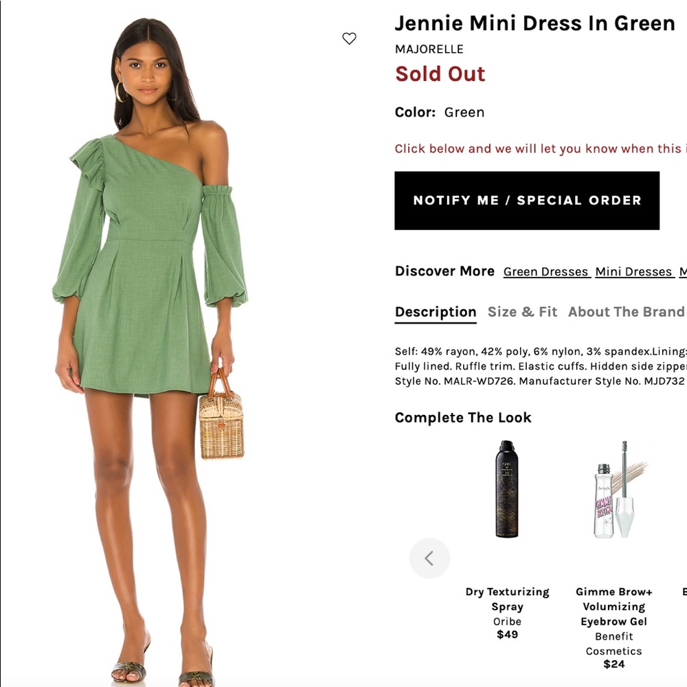 Jennie Mini Dress Majorelle
